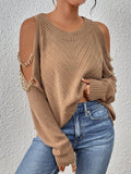  | SHEIN LUNE Cold Shoulder Chain Detail Sweater | Sweater | Shein | OneHub