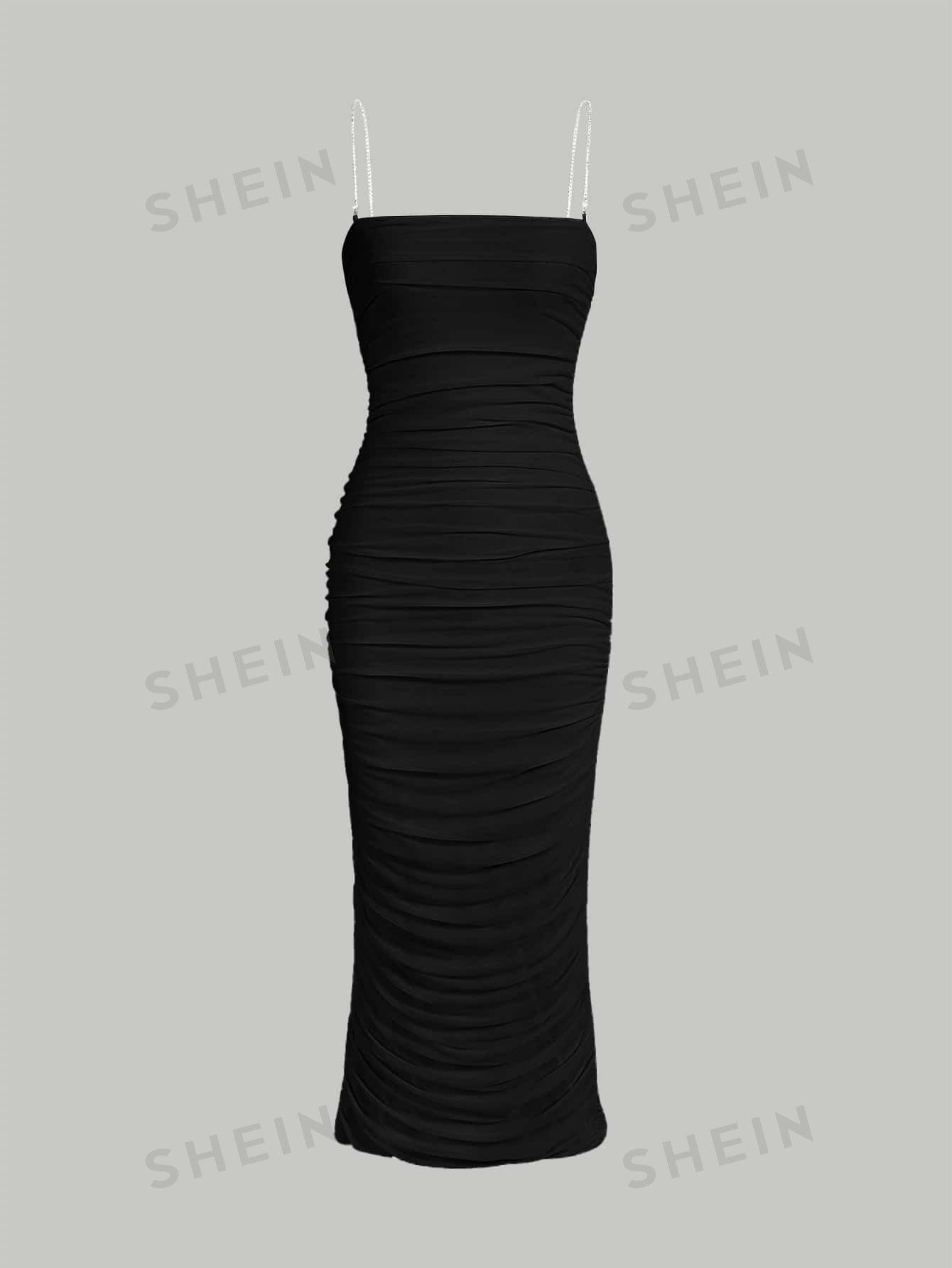  | SHEIN MOD Chain Detail Ruched Cami Dress | Dress | Shein | OneHub