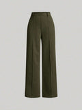  | SHEIN MOD Olive Green Single-Breasted Vest And Long Pants | Top and Pant Set | Shein | OneHub