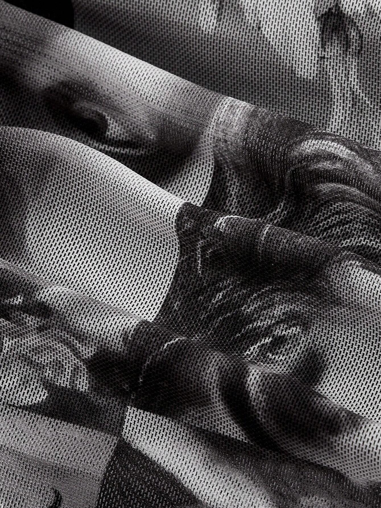  | SHEIN MOD Ruched Front Vintage Print Autumn Retro Cami Top | Tee | Shein | OneHub