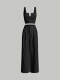  | SHEIN MOD Solid Tank Top & Wide Leg Pants | Top and Pant Set | Shein | OneHub
