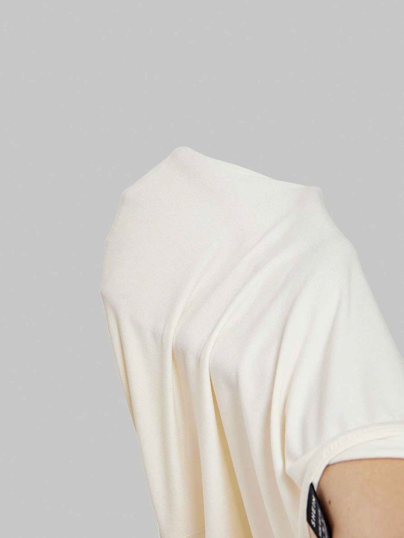 SHEIN MOD Women's Casual Versatile Scoop Neck Flare Sleeve Apricot T-Shirt,Fall & Winter For Women ,Back To School,Country Concert,Homecoming,Business Casual Woman,Works For Women,Boho,Teacher, Ruched Top, Long Sleeve Top, Cowl Neck Top,Fall Tops