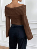  | SHEIN MOOSTA Off-Shoulder Casual All-Match Sweater | Sweater | Shein | OneHub