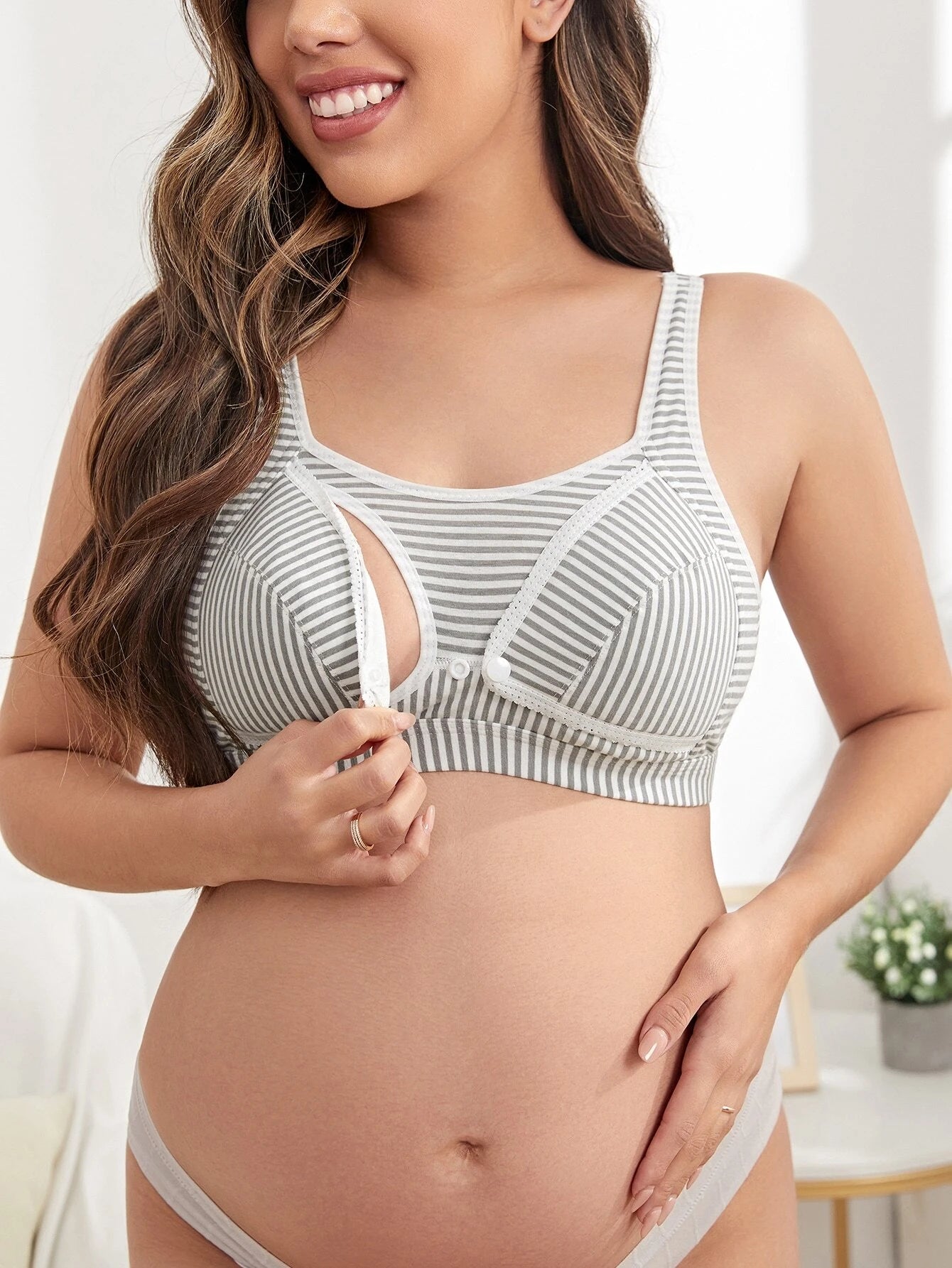  | SHEIN Maternity Striped Nursing Bra | Lingerie | Shein | OneHub