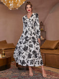  | SHEIN Modely Floral Print Shirred Flounce Sleeve Ruffle Hem Dress | Dress | Shein | OneHub