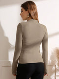  | Shein Mock Neck Ruched Tee | T-shirt | Shein | OneHub