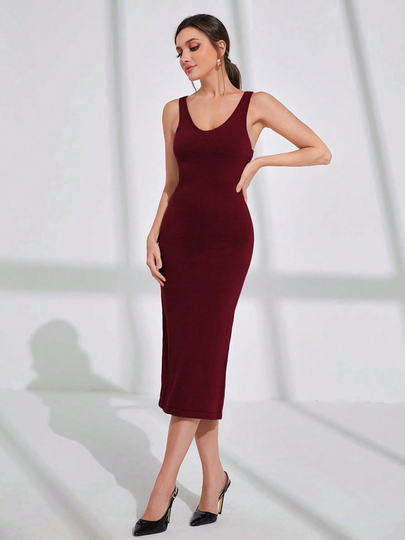  | SHEIN Modely Mock Neck Super Crop Sweater & Sweater Dress | Dress | Shein | OneHub
