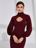  | SHEIN Modely Mock Neck Super Crop Sweater & Sweater Dress | Dress | Shein | OneHub