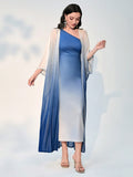  | SHEIN Modely Ombre One Shoulder Dress With Coat | Dress | Shein | OneHub