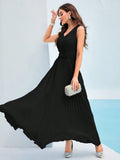  | SHEIN Modely Solid Pleated Hem Dress | Dress | Shein | OneHub