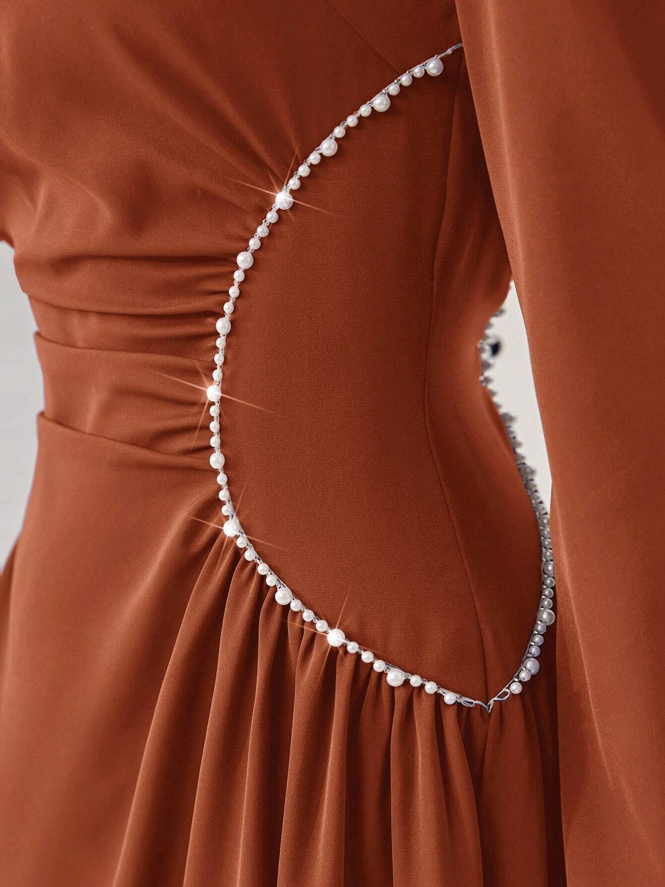  | SHEIN Modely Sweetheart Neck Puff Sleeve Ruched Front Formal Dress | Dress | Shein | OneHub