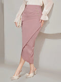  | SHEIN Modely Women's Elegant Wrap Design Skirt | Skirt | Shein | OneHub