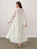  | SHEIN Modely Women's Printed Mesh Shawl Jacket And Neck-Hanging Dress Two-Piece Set | Dress | Shein | OneHub