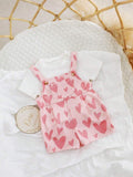  | SHEIN Newborn Baby Girls Cute Versatile Pink Heart Playsuit For Summer | Dress | Shein | OneHub
