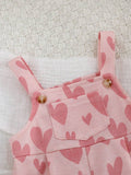 | SHEIN Newborn Baby Girls Cute Versatile Pink Heart Playsuit For Summer | Dress | Shein | OneHub