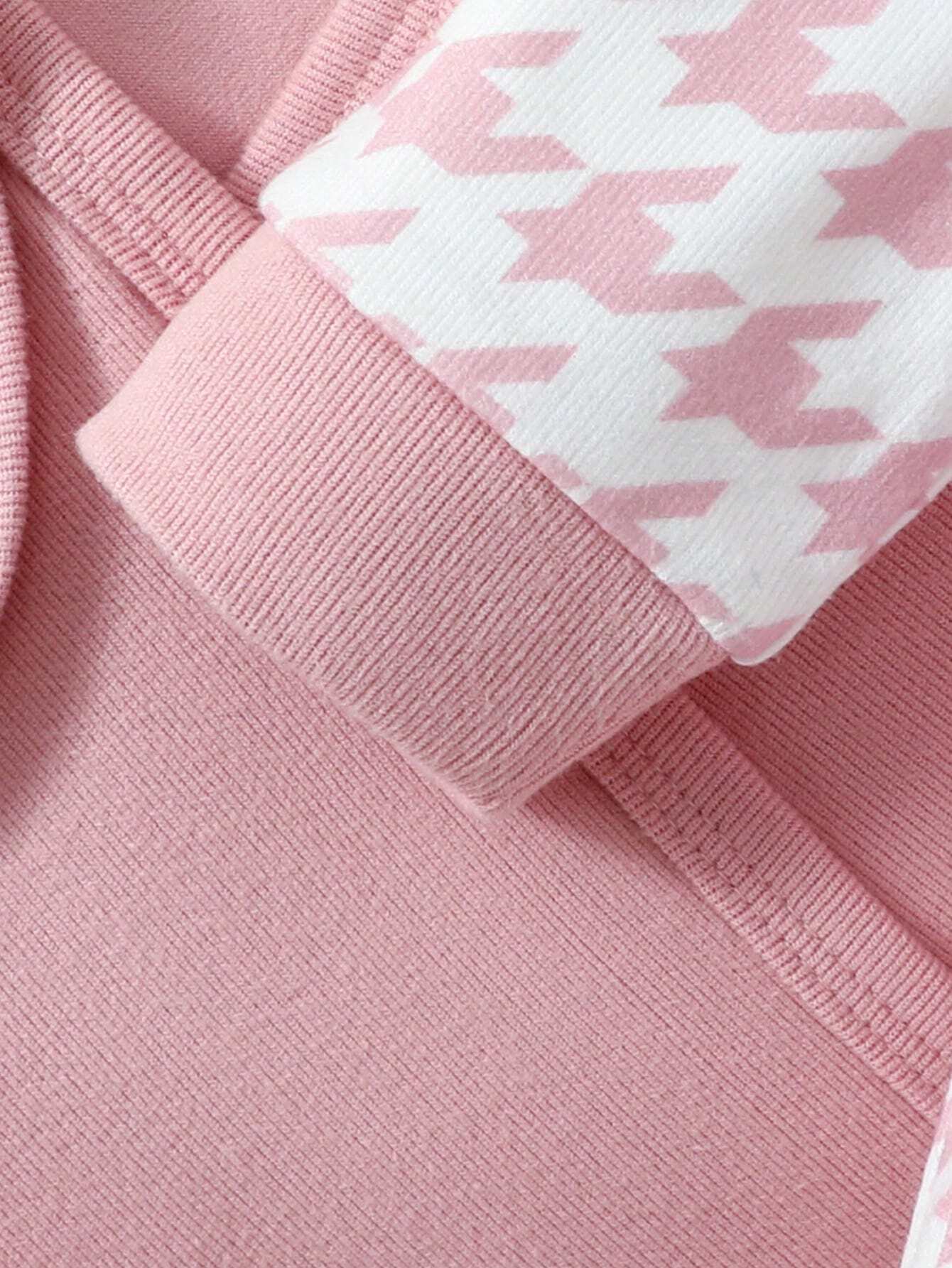  | SHEIN Newborn Baby Girls' Pink Gingham Print 3d Shaped Hat, Towel, Footed Jumpsuit, And Bodysuit Set With Gift Box | Dress | Shein | OneHub