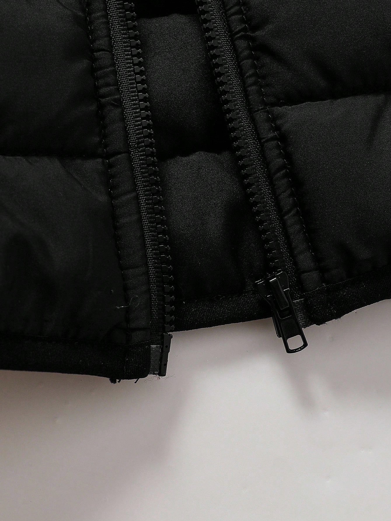 SHEIN Playful Pals Baby Boy Cotton Padded Vest With Hood And Ear Design