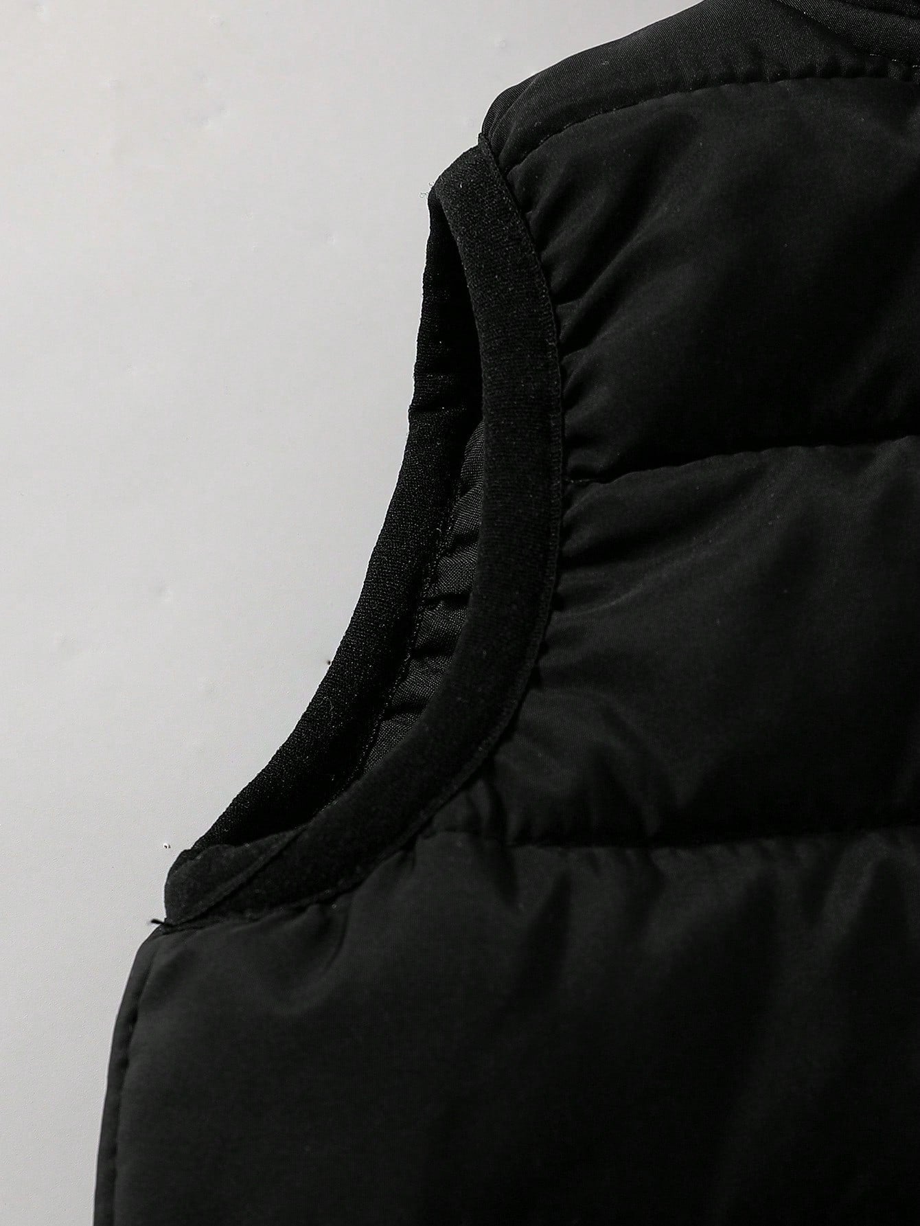 SHEIN Playful Pals Baby Boy Cotton Padded Vest With Hood And Ear Design