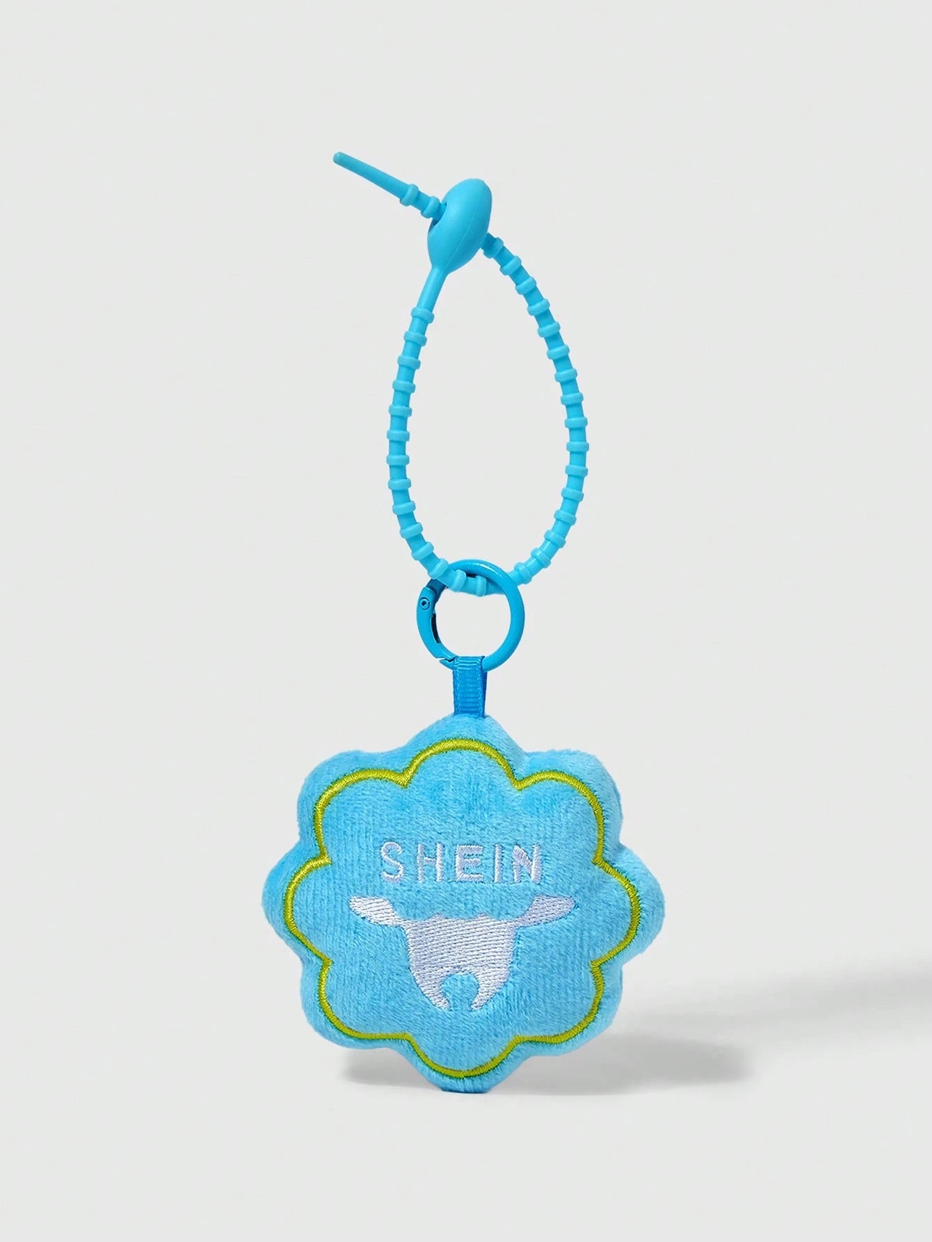  | SHEIN Plush Flower Shaped Cute Bag Charm/Keychain (Blue) | Card Holder | Shein | OneHub