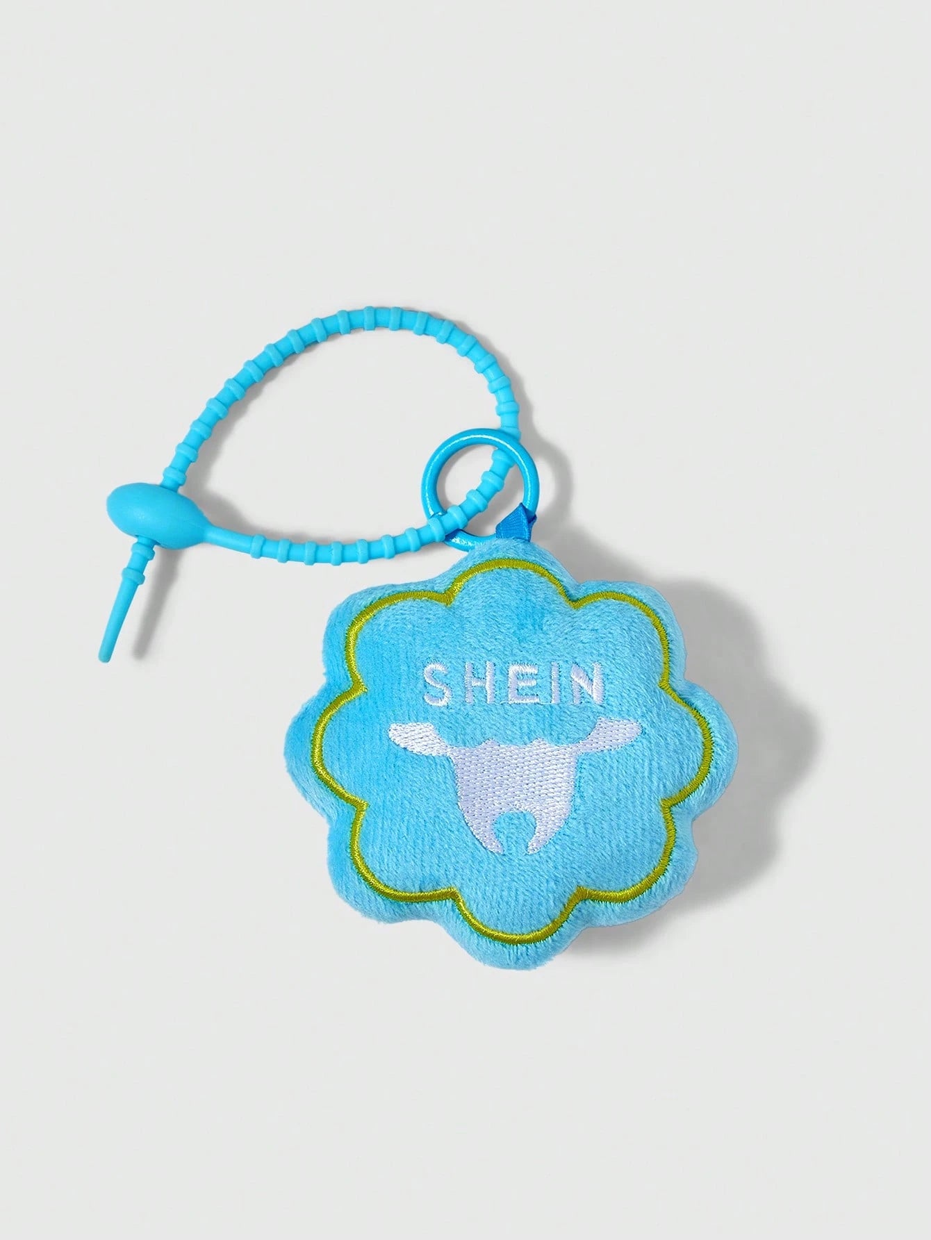  | SHEIN Plush Flower Shaped Cute Bag Charm/Keychain (Blue) | Card Holder | Shein | OneHub