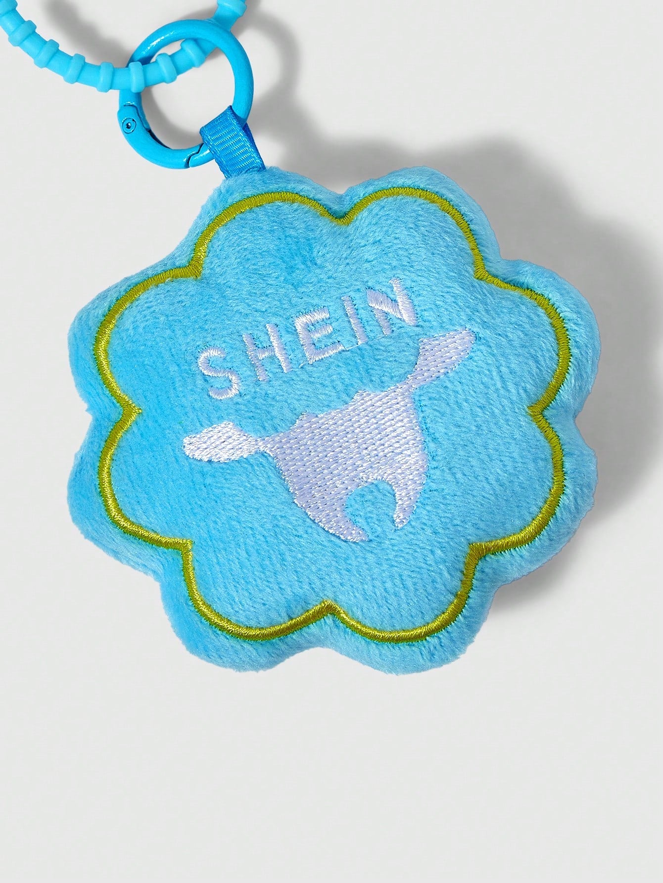  | SHEIN Plush Flower Shaped Cute Bag Charm/Keychain (Blue) | Card Holder | Shein | OneHub