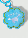  | SHEIN Plush Flower Shaped Cute Bag Charm/Keychain (Blue) | Card Holder | Shein | OneHub