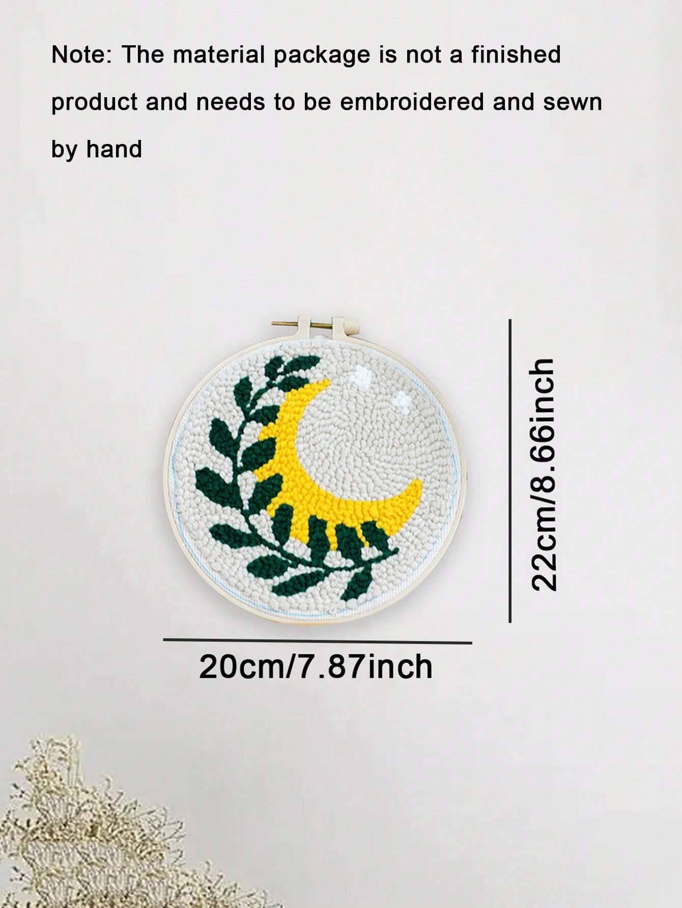 SHEIN Poke Embroidery New Handmade Diy Animal Embroidery Kit, Beginner Diy Material Kit