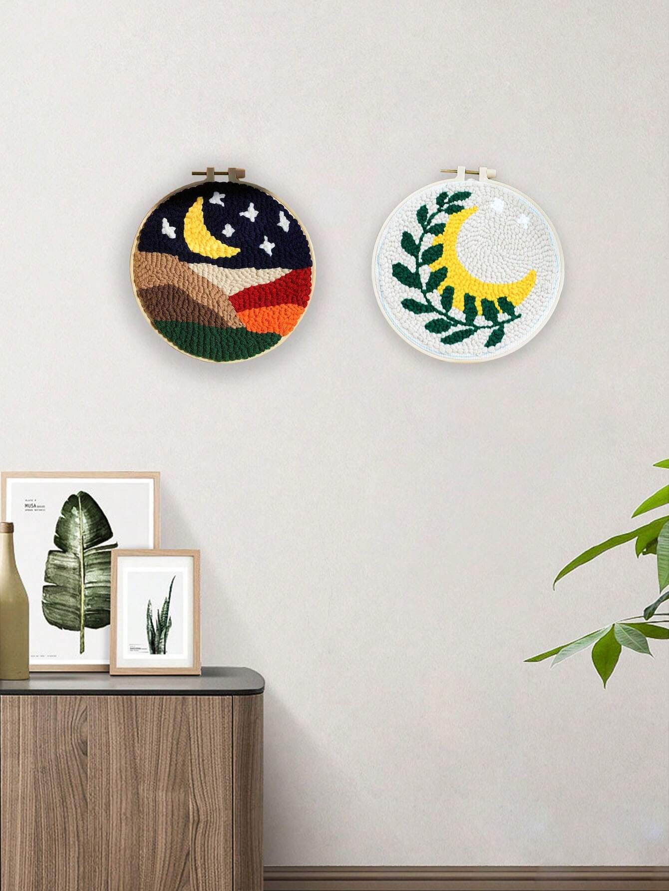 SHEIN Poke Embroidery New Handmade Diy Animal Embroidery Kit, Beginner Diy Material Kit