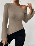  | SHEIN Priv̩ Asymmetrical Neck Split Sleeve Sweater | Sweater | Shein | OneHub