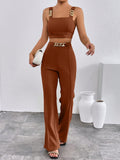  | SHEIN Chain Detail Cami Top & Flare Leg Pants | Top and Pant Set | Shein | OneHub