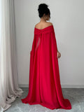  | SHEIN Privé Christmas Red Elegant Sexy Off Shoulder Cinched Waist Mermaid Dress | Dress | Shein | OneHub