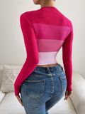  | SHEIN Privé Colour Block Mock Neck Sweater | Top | Shein | OneHub