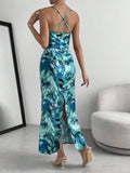  | SHEIN Priv̩ Floral Print Draped Collar Cami Dress | Dress | Shein | OneHub