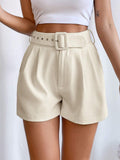  | SHEIN Privé High-Waisted Shorts With Diagonal Pockets | Pants | Shein | OneHub