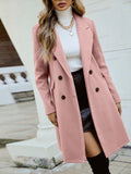  | SHEIN Priv̩ Lapel Collar Double Breasted Overcoat | Blazer | Shein | OneHub