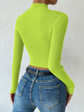  | SHEIN Priv̩ Mock Neck Cable Knit Crop Sweater | Top | Shein | OneHub