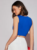  | SHEIN Priv̩ Ribbed Form-Fitting Cropped Tank Top | Blouse | Shein | OneHub