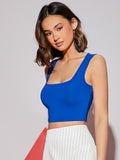  | SHEIN Priv̩ Ribbed Form-Fitting Cropped Tank Top | Blouse | Shein | OneHub