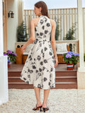  | SHEIN Privé Romantic Thorny Rose Printed Vest Dress With Scoop Neckline, Waistband, AndUmbrella-Shaped Hem | Dress | Shein | OneHub