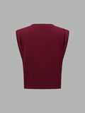  | SHEIN Prive Solid Color Twisted Knot Hem T-Shirt | Blouse | Shein | OneHub