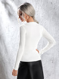  | SHEIN Prive Solid Cut Out Sweater | Sweater | Shein | OneHub