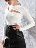  | SHEIN Prive Solid Cut Out Sweater | Sweater | Shein | OneHub