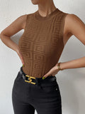  | SHEIN Privé Solid Mock Neck Knit Top | Top | Shein | OneHub