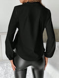  | SHEIN Privé Solid Wrap Knot Side Blouse | Blouse | Shein | OneHub