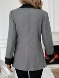  | SHEIN Privé Women's Contrast Color Lapel Suit Jacket | Blazer | Shein | OneHub