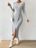  | SHEIN Priv̩ Women's Side Slit Twisted Knot Dress | Dress | Shein | OneHub