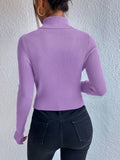  | SHEIN Privé Women's Solid Color Minimalist Turtleneck Pullover Sweater | Sweater | Shein | OneHub