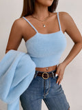  | SHEIN Qutie Fluffy Knit Cami Top & Open Front Cardigan | Sweater | Shein | OneHub