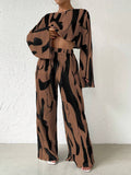  | SHEIN Raffinéa Bell Sleeve Cropped Top And Wide Leg Pants Set | Top and Pant Set | Shein | OneHub