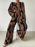  | SHEIN Raffinéa Bell Sleeve Cropped Top And Wide Leg Pants Set | Top and Pant Set | Shein | OneHub